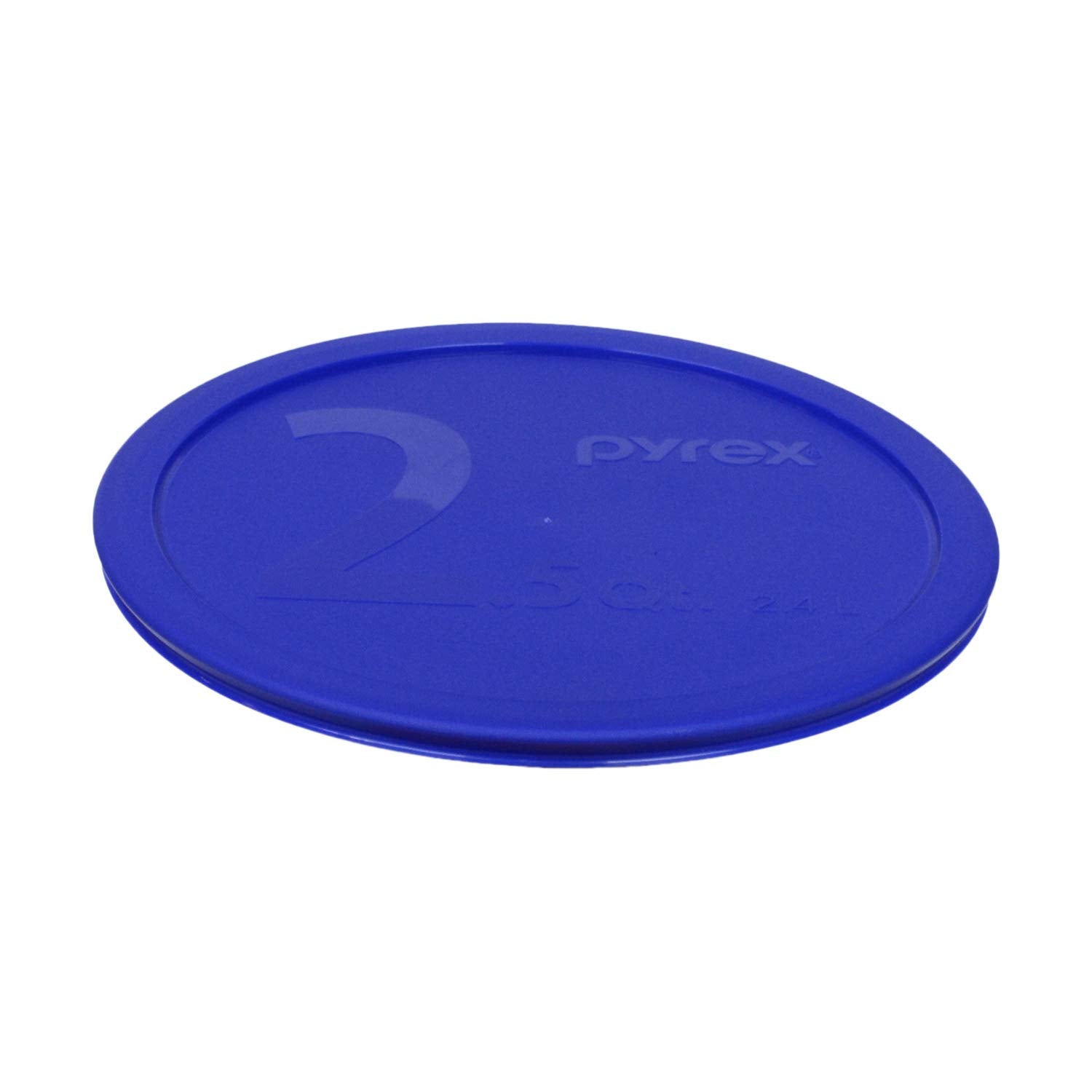 Pyrex (1) 325-Pc Blue 2.5Qt (1) 322-Pc Blue 1Qt Mixing Bowl Plastic Lids, Made In Usa - 2 Pack